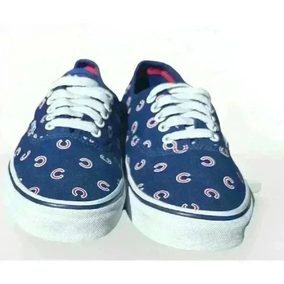 VANS MLB CHICAGO CUBS Men's Shoes Size 8 Blue BASEBALL Women’s Size 9.5 - Picture 3 of 6
